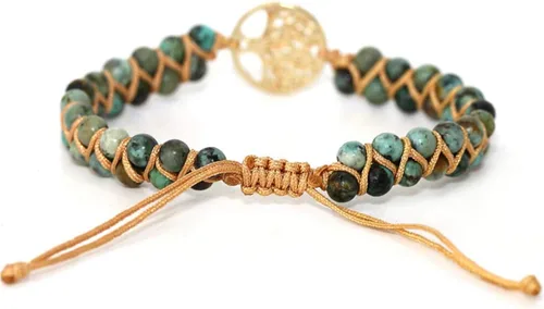Vista 57 de ZOSOJONA - Pulseras bohemias hechas a mano de piedra natural, que dan vuelta, con cuentas de cristal de turquesa