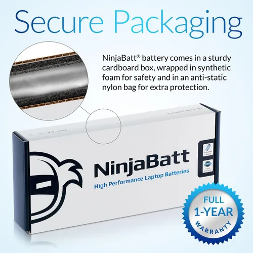 Vista 8 de NinjaBatt Batería para HP P106 710416-001 Envy 710417-001 PI06 HSTNN-LB4N M7-J020DX 17-E020US M6-N012DX HSTNN-UB4N HSTNN-LB40 TPN-L112 M6-M6-N012DX