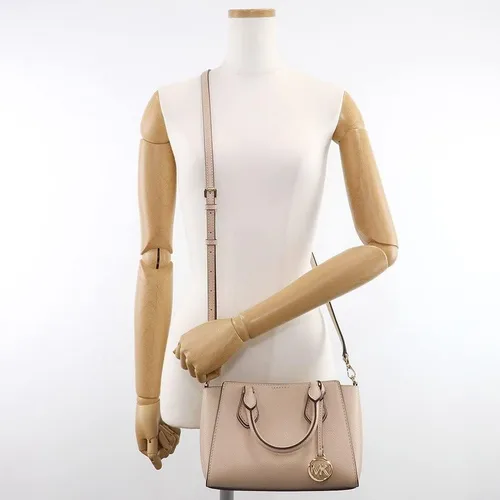 Vista 5 de Michael Kors Daria Bolso cruzado pequeño de piel de guijarros 2 en 1