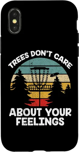 Vista 5 de Funda para iPhone 12 mini Trees Dont Care About Your Feelings Disc Golf Player Case