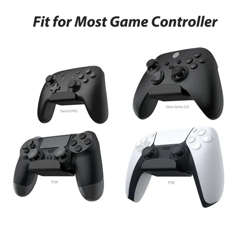 Vista 2 de 2 Pack for Xbox Controller Holder Wall Mount & Headset Wall Mount, Keep Room Tidy, for Video Game Xbox PS3 PS4 PS5Switch, with Adhesive and