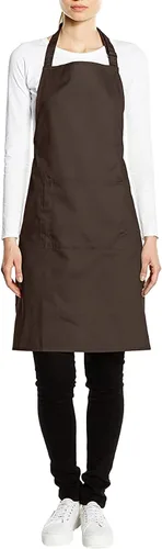 Vista 5 de Premier - Delantal con bolsillo para mujer, color blanco