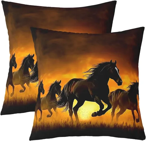 Vista 10 de Feelyou Juego de 2 fundas de almohada de leopardo de 16 x 16 pulgadas, fundas decorativas con estampado de guepardo, decoración del hogar, funda