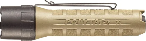 Vista 2 de Streamlight 88605 PolyTac X - Linterna táctica profesional multicombustible de 600 lúmenes, viene en una caja, estilo Coyote