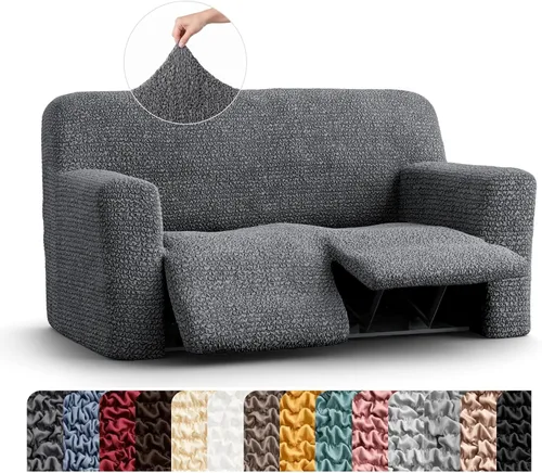 Vista 57 de PAULATO BY GA.I.CO. Funda para sillón reclinable, funda de ajuste suave, protector elástico de muebles reclinables de 1 pieza, tela hipoalergénica