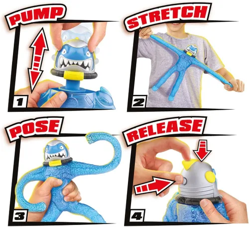 Vista 5 de Heroes of Goo Jit Zu - Figura de acción Galaxy Attack, Pump Power - Air Vac Thrash, multicolor (41223)