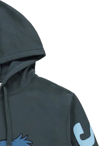 Vista 4 de Disney Sudadera con capucha Lilo and Stitch para mujer, diseño clásico de Lilo y Stitch Ohana, con estampado múltiple