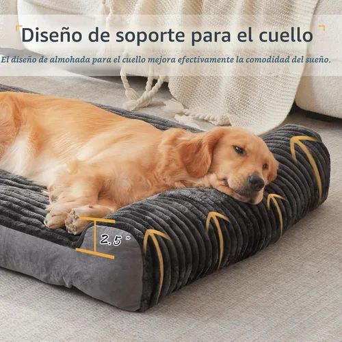 Vista 4 de Camas para perros de razas pequeñas y medianas, sofá cama para perros con almohada para jaula de perrera, cama súper suave para mascotas