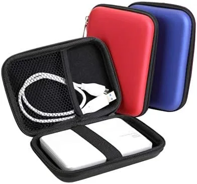 Vista 3 de Mini protector caso cubierta bolsa para 2,5 pulgadas USB disco duro externo HDD unidad de disco duro rojo