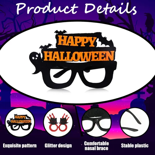 Vista 2 de AEAHALY Halloween Eyeglasses for Party Favor
