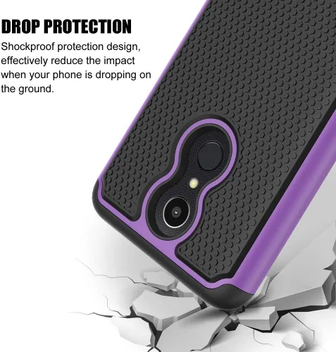 Vista 6 de Funda de teléfono a prueba de golpes para K10 2018 [púrpura]