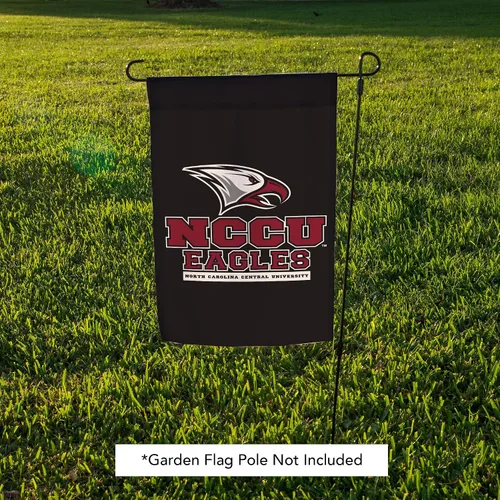 Vista 5 de Bandera de jardín de la Universidad Central de Carolina del Norte NCCU Eagles Banner 100% poliéster (diseño A)