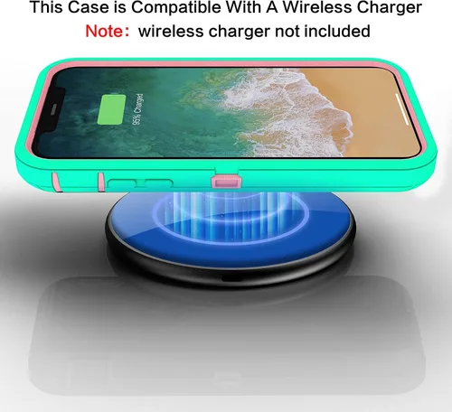 Vista 5 de MXX Compatible con iPhone XR, 3 capas súper protectoras, cuerpo resistente, resistente, a prueba de golpes y polvo, diseñada para Apple Xr funda