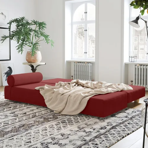 Vista 4 de Jaxx Alon Daybed - Tumbona plegable con colchón de espuma viscoelástica de primera calidad, tamaño Queen, fabricado en los Estados Unidos