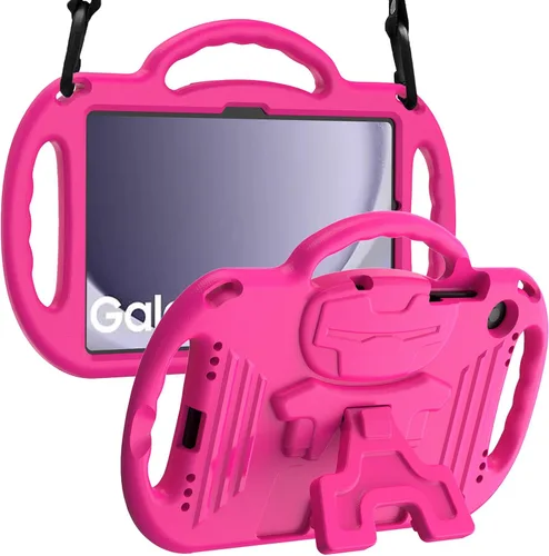 Vista 11 de LTROP Funda para Samsung Galaxy Tab A11 Plus 2025 / A9 Plus 2023 de 11 pulgadas con asa de correa para el hombro y soporte, funda a prueba de golpes