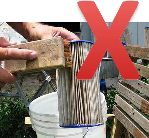 Vista 4 de Aquatix Pro Limpiador Premium de Cartucho de Filtro de Piscina y Spa, Elimina Restos y Suciedad de los Filtros de Piscina en Segundos, Limpiador