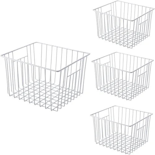 Vista 16 de Slideep Organizador de alambre grande de granja, cesta de almacenamiento de alimentos para armarios de cocina, oficina, baño, despensa, organización