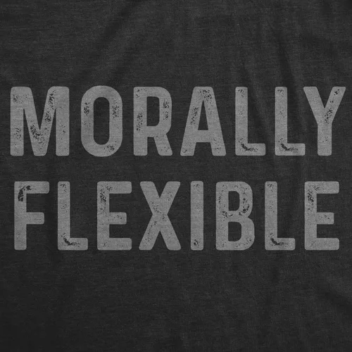 Vista 2 de Camiseta moralmente flexible para hombre, divertida, sarcástica, divertida, novedosa, para chicos