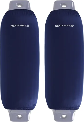 Vista 22 de Rockville C8527NB - Paquete de 4 fundas para guardabarros de barco de 8.5 x Azul marino