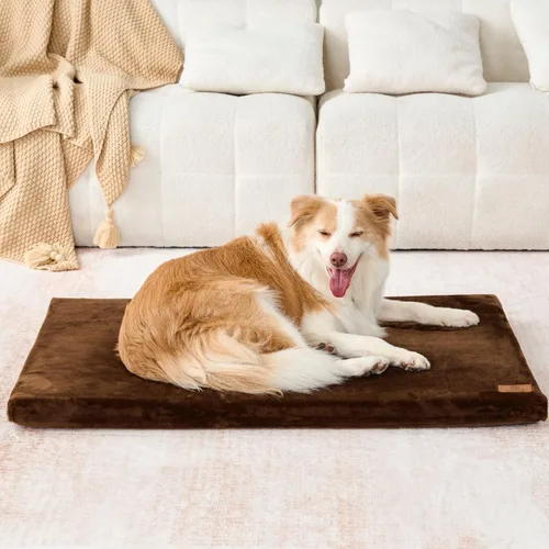 Vista 15 de LIORCE Cama para perros pequeños, almohadilla para jaula para cachorros con funda extraíble lavable y forro impermeable, tapete de espuma