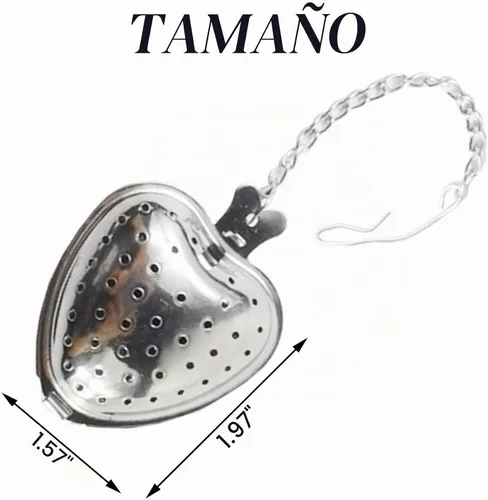 Vista 2 de TIHOOD 15 coladores de té de malla de acero inoxidable, infusor de bola de té de alta calidad, difusor de intervalo de té con gancho de cadena