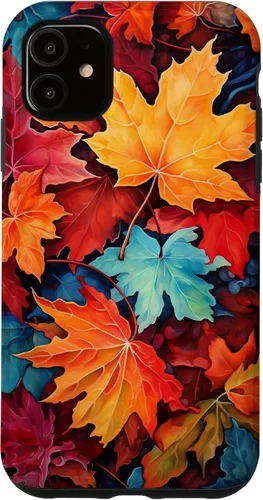 Vista 8 de Autumn Foliage Fall Leaves Case for iPhone 17