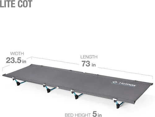 Vista 5 de Helinox Lite Cuna Ultra-Ligera, Cuna de Camping Portátil, Compacta, Plegable, para Mochileros, Cama de Camping Plegable