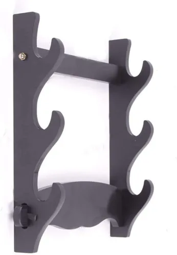 Vista 9 de Katana - Soporte de pared para espada japonesa, soporte de pared samurái, soporte para sable de luz de pared
