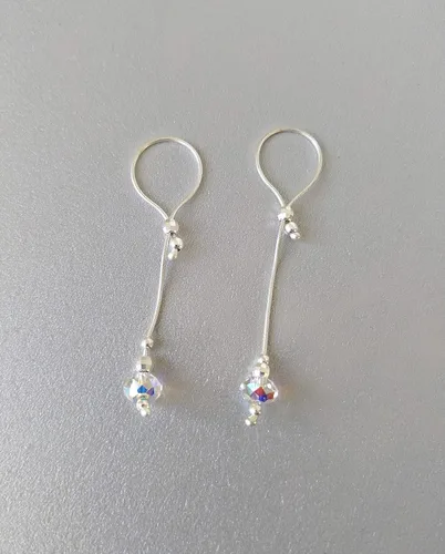 Vista 9 de Anillo de pezón ajustable de plata sólida para pezón y nudo no perforante