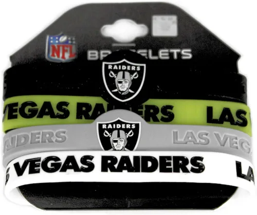 Vista 8 de Pulseras de silicona de la NFL, paquete de 4