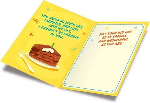 Vista 2 de Prime Greetings Tarjeta de cumpleaños para hijo, fabricada en Estados Unidos, ecológica, cartulina gruesa con sobre premium de 5 x 7.75 pulgadas