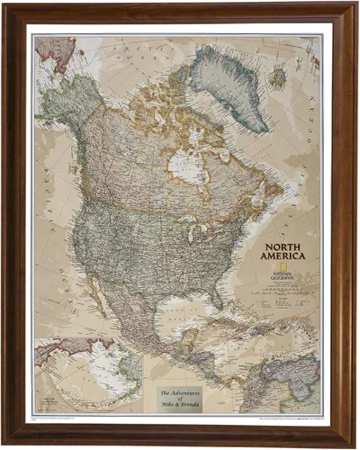 Vista 11 de Push Pin Travel Maps Pósteres e impresiones personalizables – Gris granero – Mapa de pines enmarcado personalizado, llega listo para colgar con 150