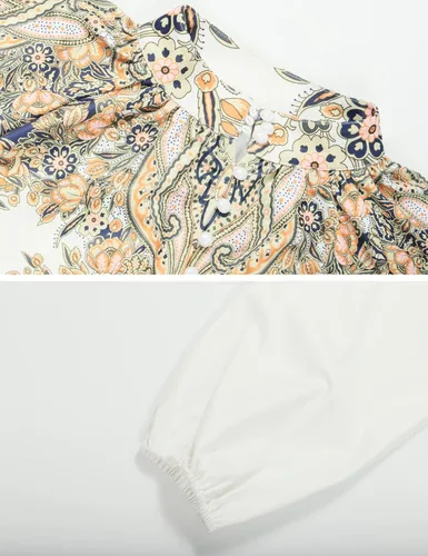 Vista 5 de Gihuo Conjunto de 2 piezas de pantalones cortos de cintura alta con estampado tropical para mujer