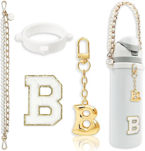 Vista 85 de Letter Handle Strap Accessories with Cute Initial Charm Compatible with Owala Water Bottle 24oz 32oz 40oz Owala Kids