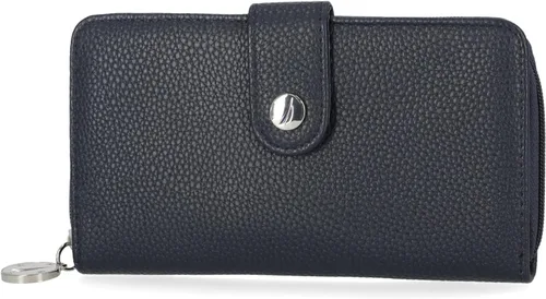 Vista 8 de Nautica Be Shore - Cartera RFID de piel vegana para mujer, con cremallera alrededor, funda delgada grande para teléfono y organizador de tarjetas