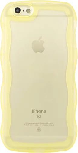 Vista 79 de SKYLMW Funda compatible con iPhone 12 Pro, diseño de ondas rizadas kawaii, borde chapado de lujo, elegante parte trasera transparente brillante, TPU