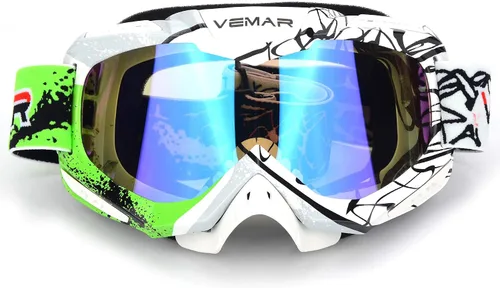 Vista 10 de Gafas de motocicleta y motocross para carreras de cuatrimoto (ATV), de bicicleta en tierra, de todoterreno y carrera táctica de motocicleta