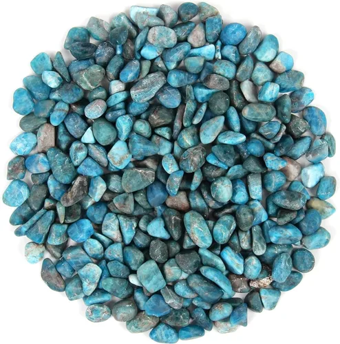 Vista 9 de Chips de cristal de amazonita natural triturado de 1.1 libras, chips de cristales curativos a granel, piedras preciosas de cristal triturado