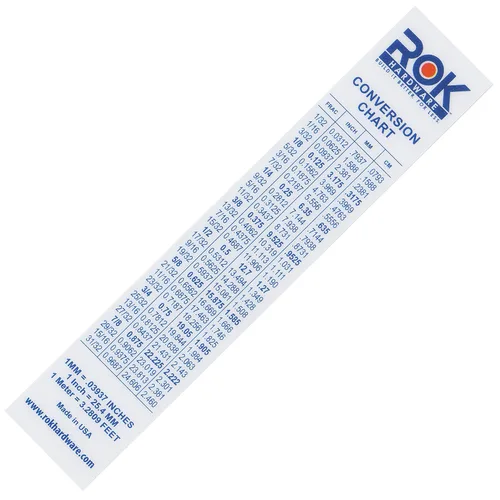 Vista 2 de Rok 6" Regla Flexi de plástico, fácil lectura inglesa métrica 5.906 in - ROKRULER Flexible 15 cm measuring ruler with English and metric markings