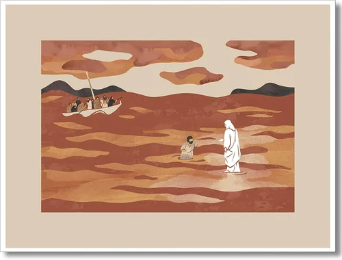 Vista 10 de OAOPIC Póster enmarcado con versículos bíblicos de la Biblia de Noé, arte de pared de historia bíblica cristiana, pintura impresa de escritura