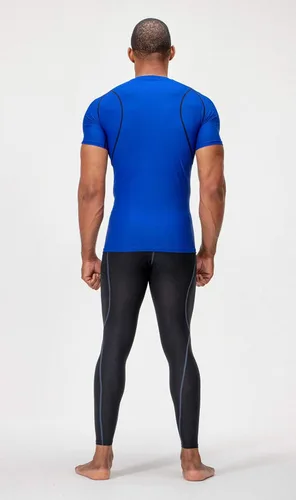 Vista 3 de Devops - Camisetas de compresión para hombre (2 3 unidades), manga corta, camiseta base para entrenamiento