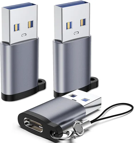 Vista 10 de Adaptador USB a USB C, USB C macho a USB 3.0 hembra, Paquete de 2, convertidor de cargador C hembra a A macho compatible con Apple Watch Ultra 8 9