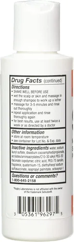 Vista 2 de MAJOR Sebex - Champú medicado contra la caspa y la psoriasis seborreica, 4 onzas (paquete de 2)