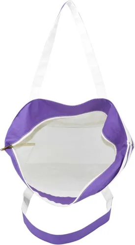 Vista 7 de Dalix - Bolsa de lona de algodón para barco, diseño de rayas, color negro, rojo, rosa, azul marino, morado