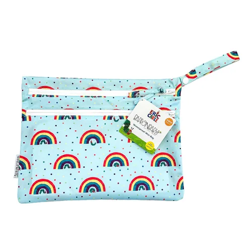 Vista 5 de BapronBaby Eric Carle Bug World - Bolsa impermeable con dos bolsillos con cremallera, reutilizable para la hora de comer, pañales, cochecitos