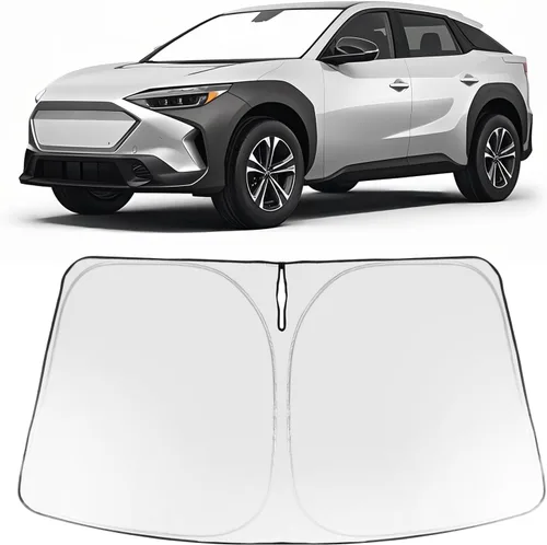Vista 53 de Proadsy Parasol para parabrisas Rivian R1S 2022-2025 2026 de 4 capas plegable, protector de parasol frontal que bloquea los rayos UV, mantiene