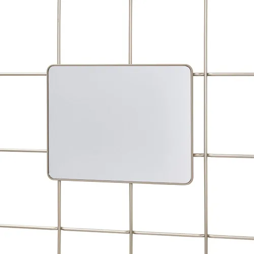 Vista 22 de InterDesign Jayce Sistema de pared metálica, panel de organización modular de rejilla para el almacenamiento adicional en la cocina