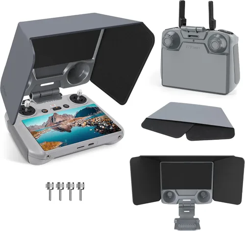 Vista 10 de FPVtosky Controlador RC 2 más kit de protector para DJI Lito X1/Mini 5 Pro/4 Pro/Flip/Air 3S, kit incluye cubierta de capó solar RC 2, cordón RC2