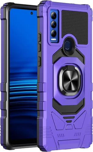 Vista 8 de Funda para Cricket Ovation 3 / AT&T Motivate Max con protector de pantalla de vidrio templado, protector de cuerpo completo [grado militar]