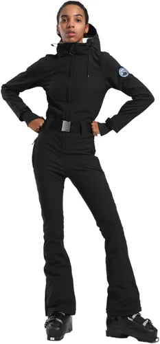 Vista 116 de GSOU SNOW Traje de esquí para mujer, traje de nieve delgado de una pieza, chaqueta de nieve, impermeable, resistente al viento, deportes al aire